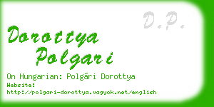 dorottya polgari business card